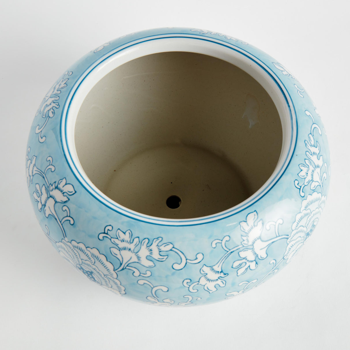 Napa Light Blue/White MONARCH EMPRESS POT SMALL