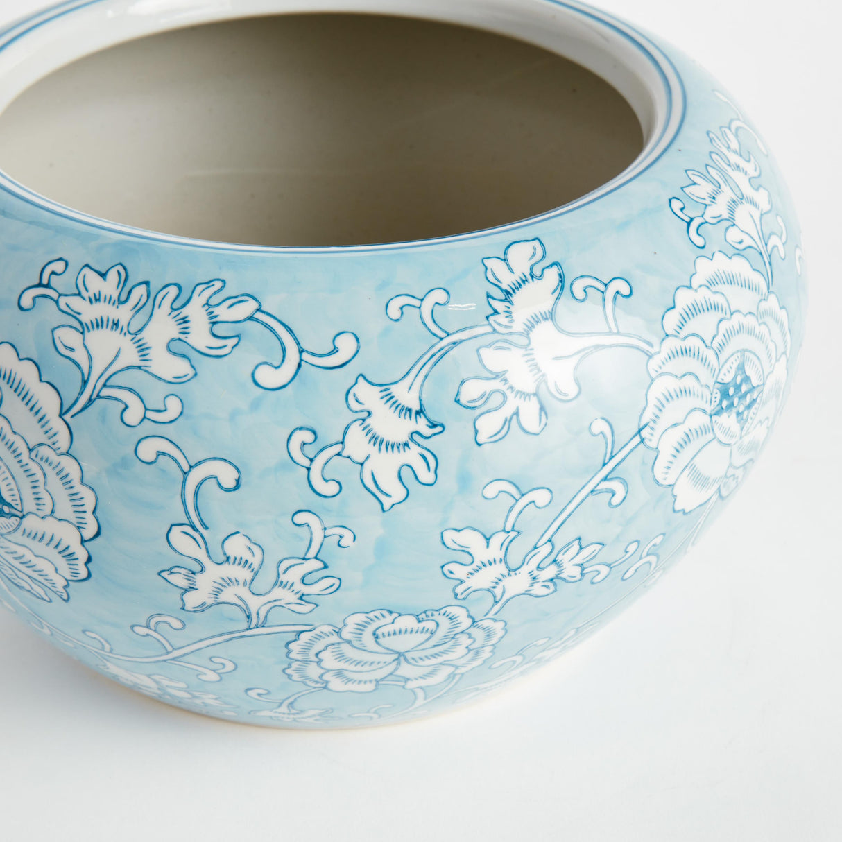 Napa Light Blue/White MONARCH EMPRESS POT SMALL