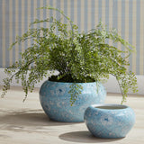Napa Light Blue/White MONARCH EMPRESS POT LARGE
