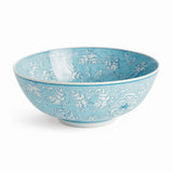 Napa Light Blue/White MONARCH LOTUS DECORATIVE BOWL