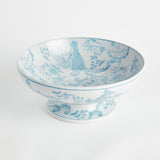 Napa Light Blue/White MONARCH PARROT DECORATIVE BOWL