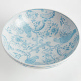 Napa Light Blue/White MONARCH PARROT DECORATIVE BOWL