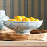 Napa Light Blue/White MONARCH PARROT DECORATIVE BOWL