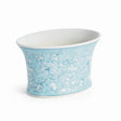Napa Light Blue/White MONARCH LOTUS CACHEPOT SMALL