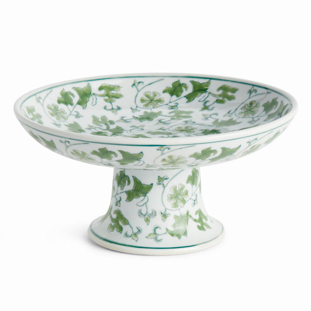 Napa Green/White IMPERIAL FOLIAGE COMPOTE LARGE