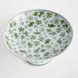 Napa Green/White IMPERIAL FOLIAGE COMPOTE LARGE