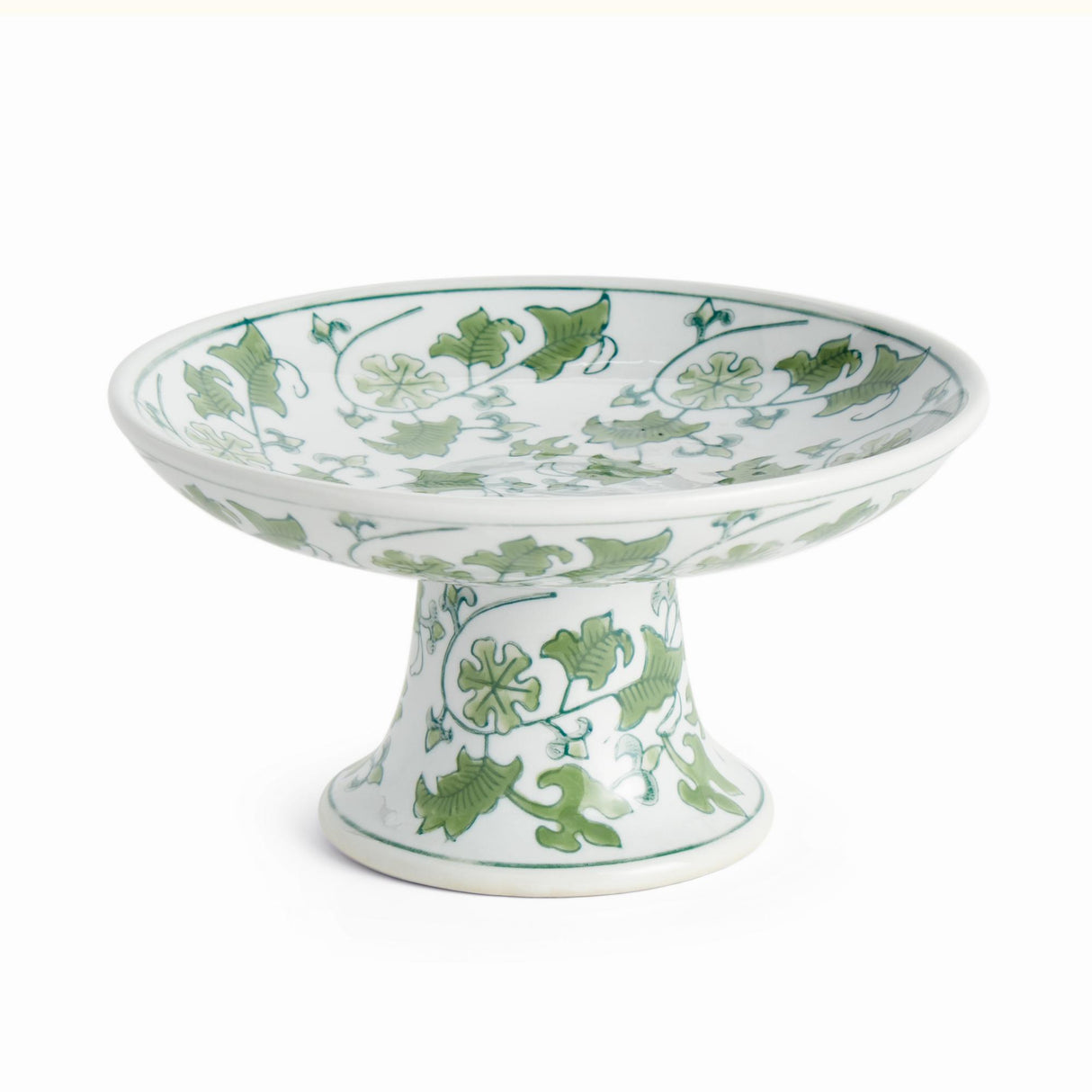 Napa Green/White IMPERIAL FOLIAGE COMPOTE SMALL