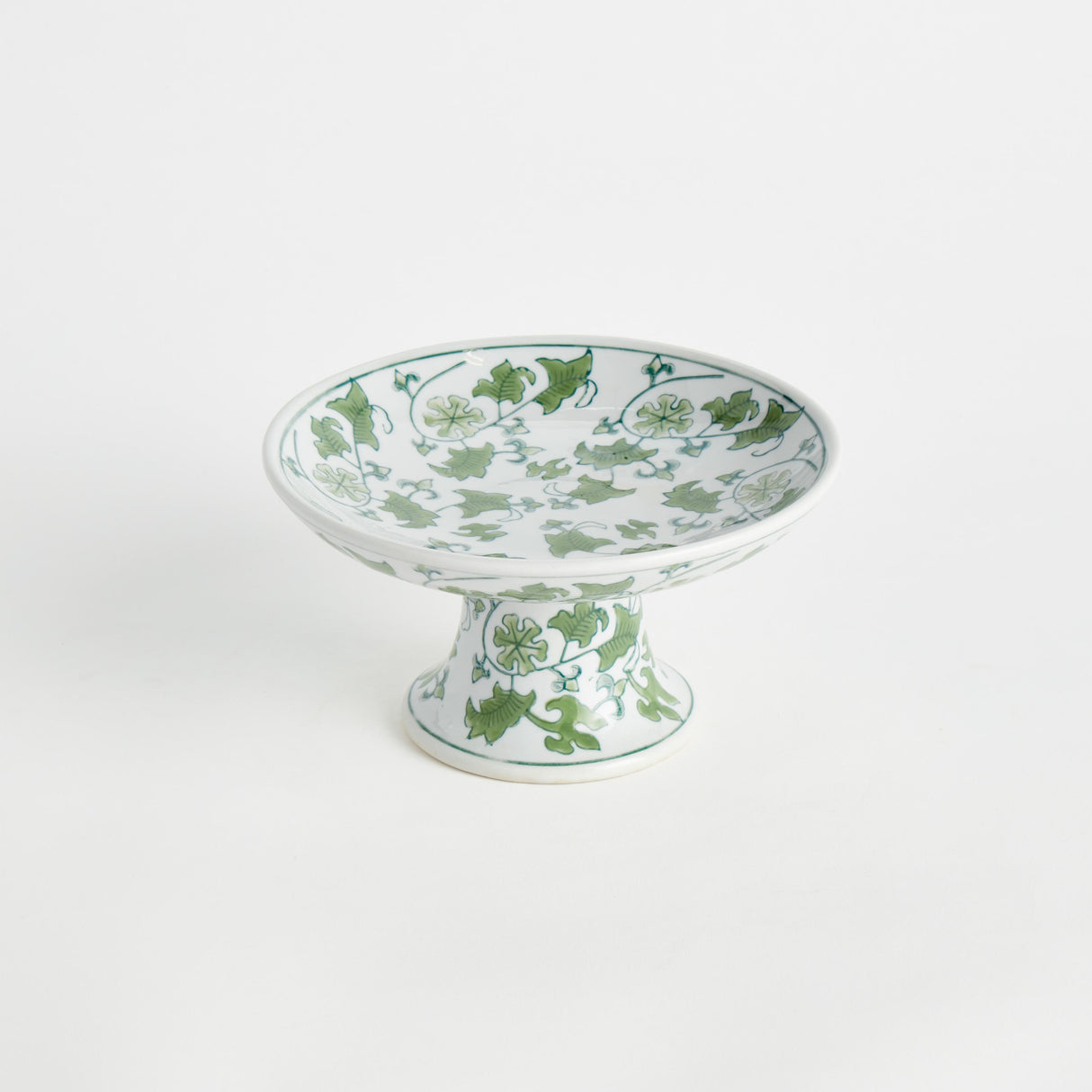 Napa Green/White IMPERIAL FOLIAGE COMPOTE SMALL