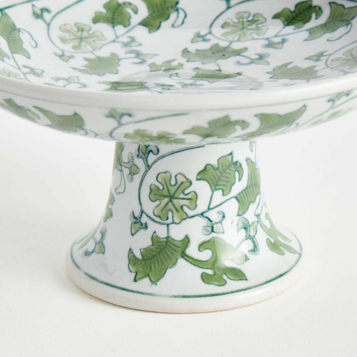 Napa Green/White IMPERIAL FOLIAGE COMPOTE SMALL