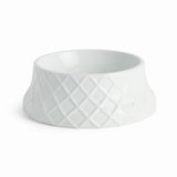 Napa White TRELLIS PET BOWL LARGE