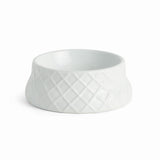 Napa White TRELLIS PET BOWL SMALL