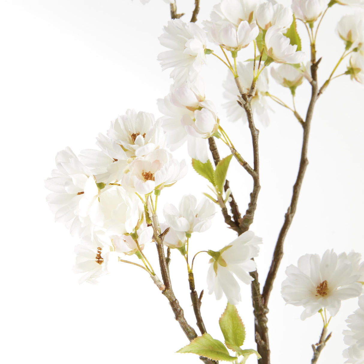 Napa White DOUBLE CHERRY BLOSSOM BRANCHES 46", SET OF 2