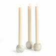 Napa Green/White Marble JOCELYN MARBLE TAPER HOLDERS, SET OF 3