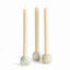 Napa Green/White Marble JOCELYN MARBLE TAPER HOLDERS, SET OF 3