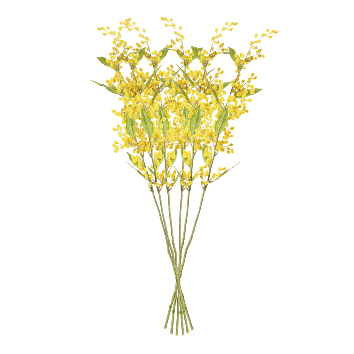 Napa Yellow MIMOSA STEMS 27.5", SET OF 6