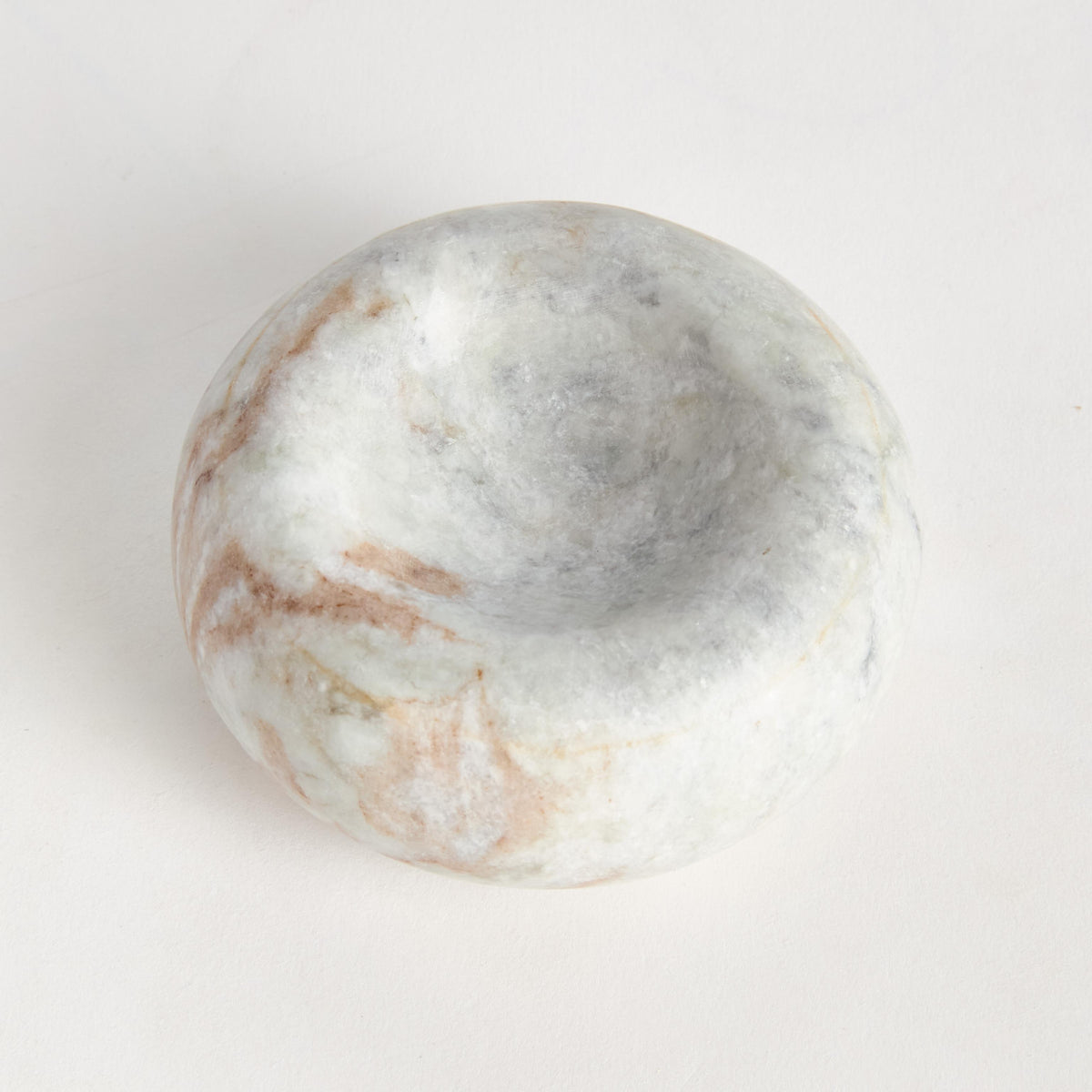 Napa Brown/White Marble JOSEPHINE MARBLE TRINKET BOWL