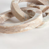 Napa Brown/White Marble JANELLE MARBLE LINK SCULPTURE