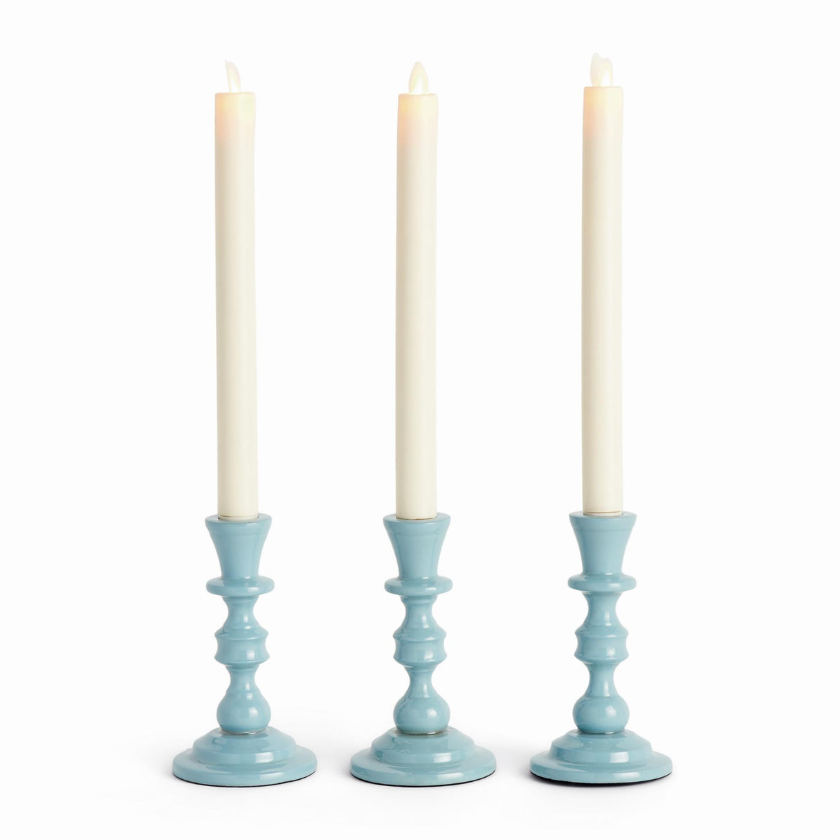 Napa Blue EVE TAPER HOLDERS, SET OF 3