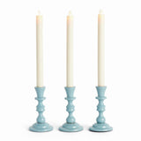 Napa Blue EVE TAPER HOLDERS, SET OF 3