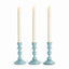 Napa Blue EVE TAPER HOLDERS, SET OF 3