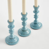 Napa Blue EVE TAPER HOLDERS, SET OF 3