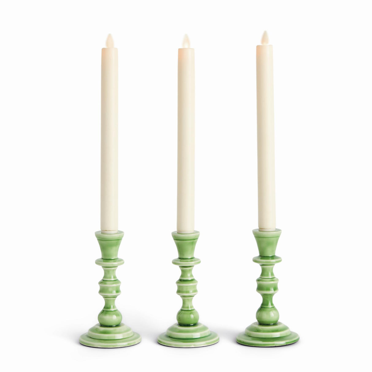 Napa Green EVE TAPER HOLDERS, SET OF 3