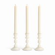 Napa White EVE TAPER HOLDERS, SET OF 3