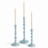 Napa Blue ROSINA TAPER HOLDERS, SET OF 3