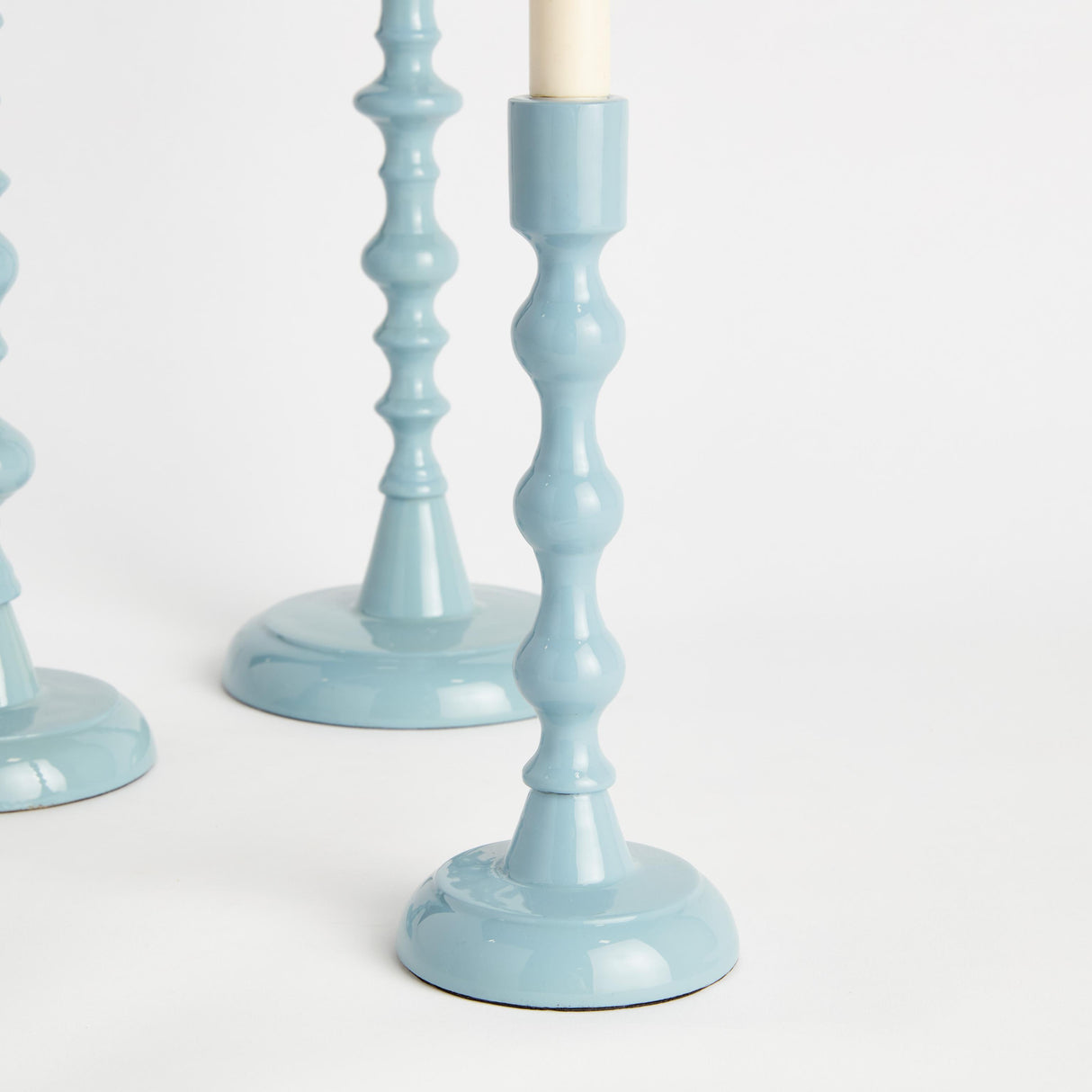 Napa Blue ROSINA TAPER HOLDERS, SET OF 3