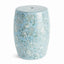 Napa Light Blue/White POMEGRANATE SKETCH STOOL