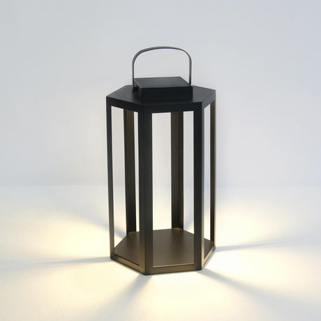 Napa Black JOYCE SOLAR LANTERN 18"