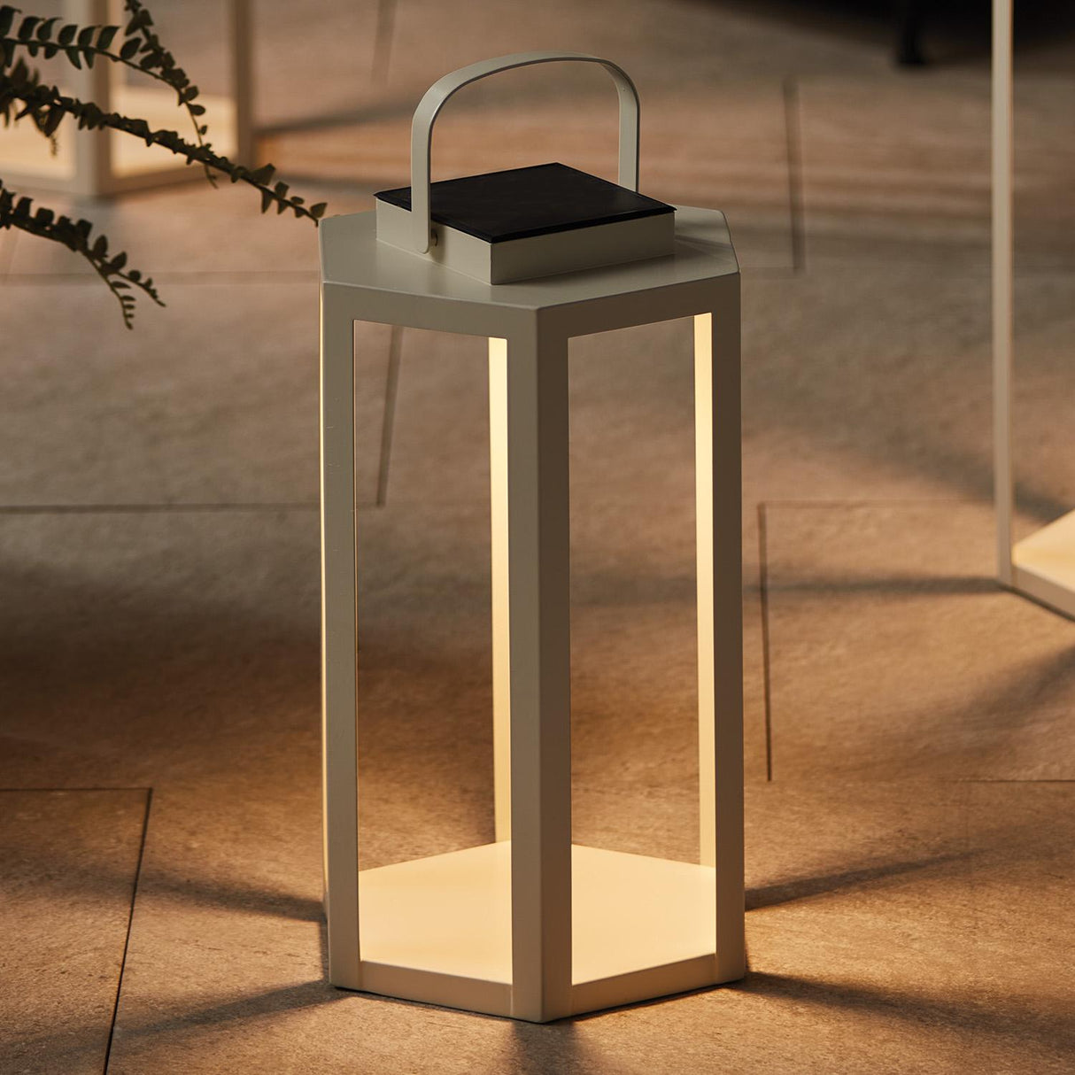 Napa Ivory JOYCE SOLAR LANTERN 18"
