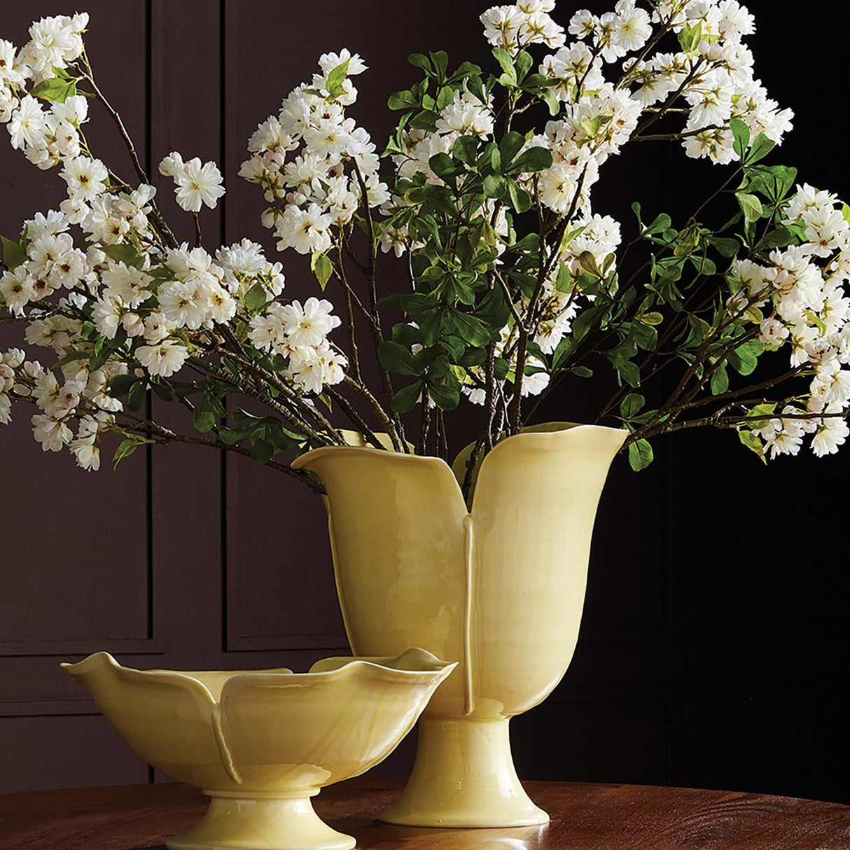 Napa Yellow Ice PETALO VASE LARGE
