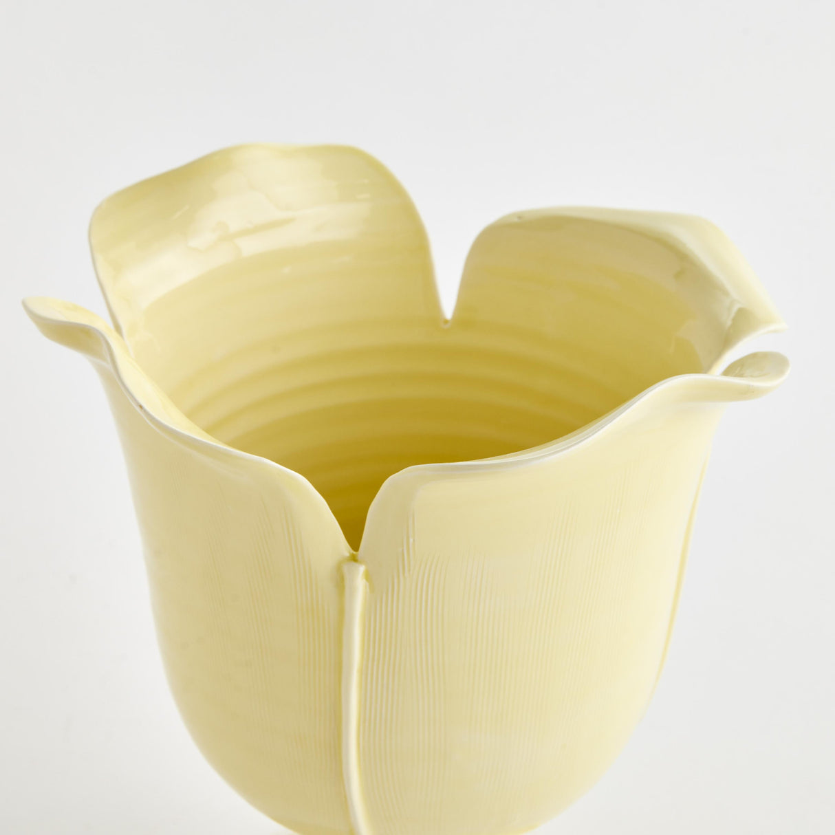 Napa Yellow Ice PETALO VASE SMALL