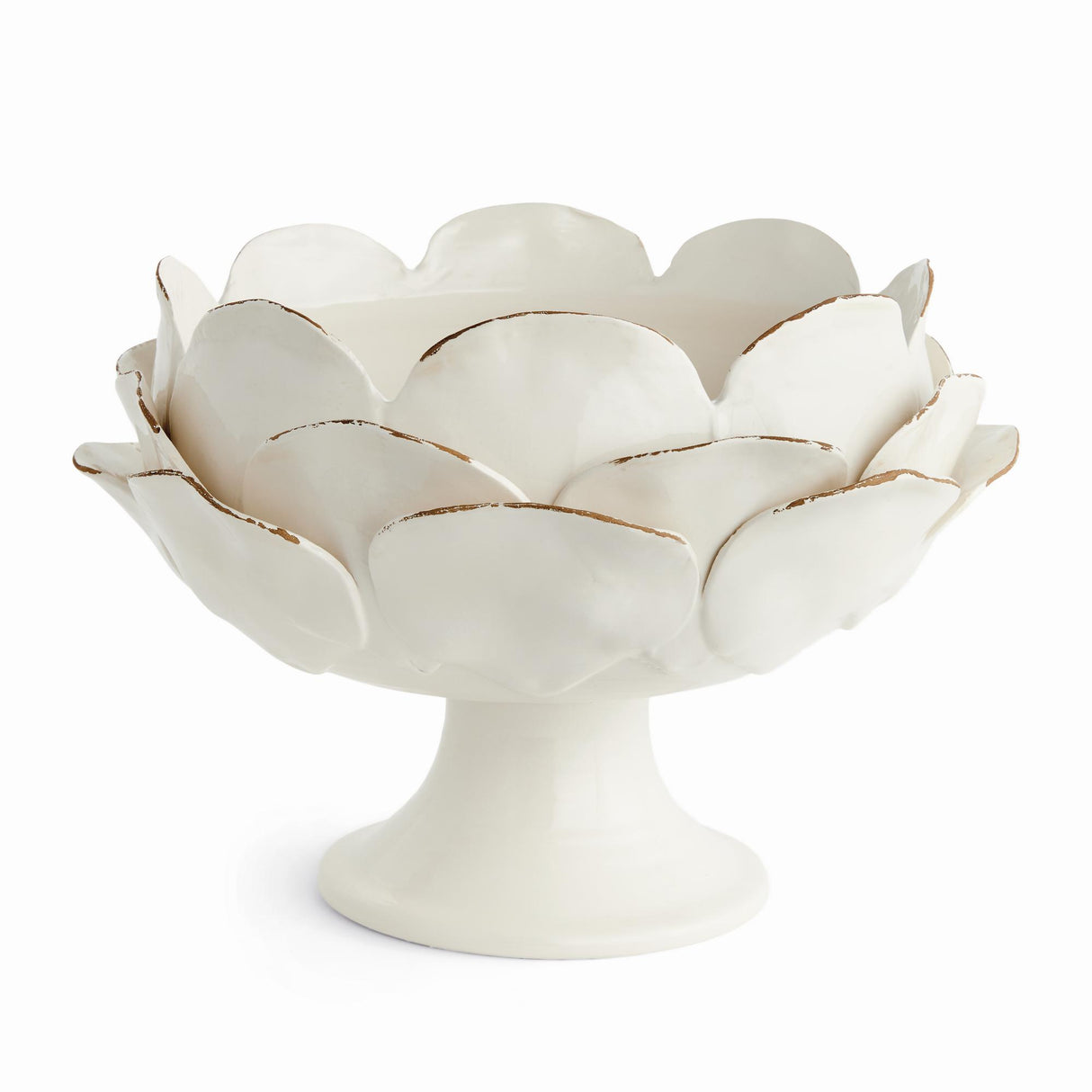 Napa White DI ROSA GRANDE FOOTED DECORATIVE BOWL
