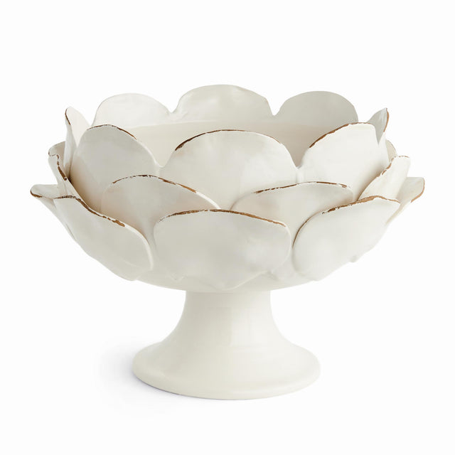 Napa White DI ROSA GRANDE FOOTED DECORATIVE BOWL