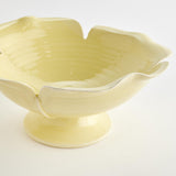 Napa Yellow Ice PETALO DECORATIVE FOOTED BOWL