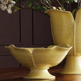 Napa Yellow Ice PETALO DECORATIVE FOOTED BOWL