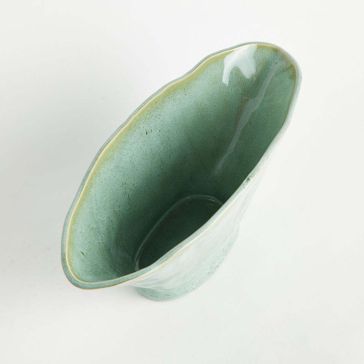 Napa Green MADARA OVAL VASE LARGE