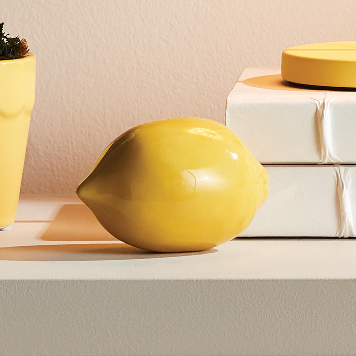 Napa Yellow LEMON OBJETS, SET OF 2