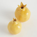 Napa Yellow POMEGRANATE BUD VASES, SET OF 2
