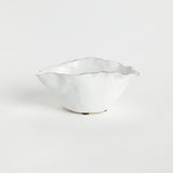 Napa White/Gold MACKENNA WIDE VASE SMALL