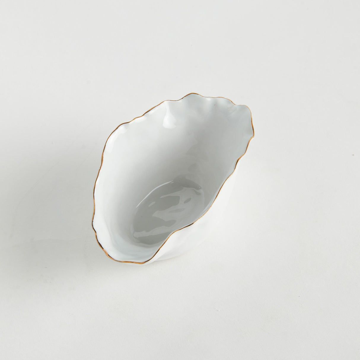 Napa White/Gold MACKENNA WIDE VASE SMALL