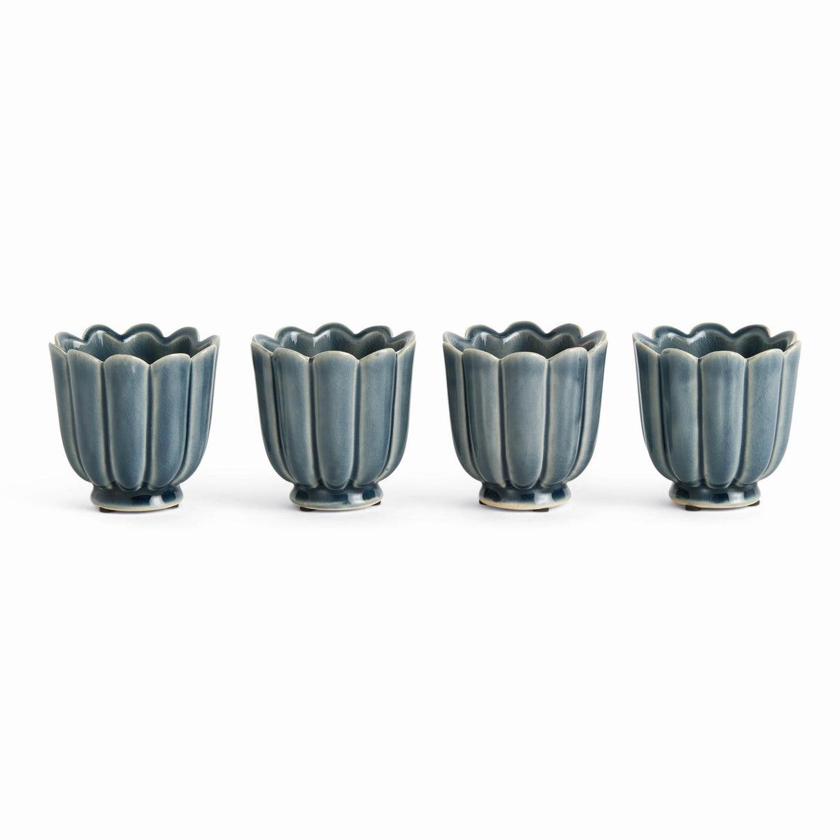 Napa Teal FREYA MINI POTS, SET OF 4