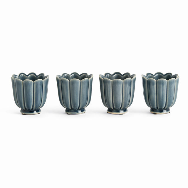 Napa Teal FREYA MINI POTS, SET OF 4