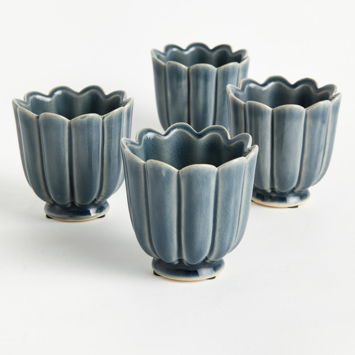 Napa Teal FREYA MINI POTS, SET OF 4