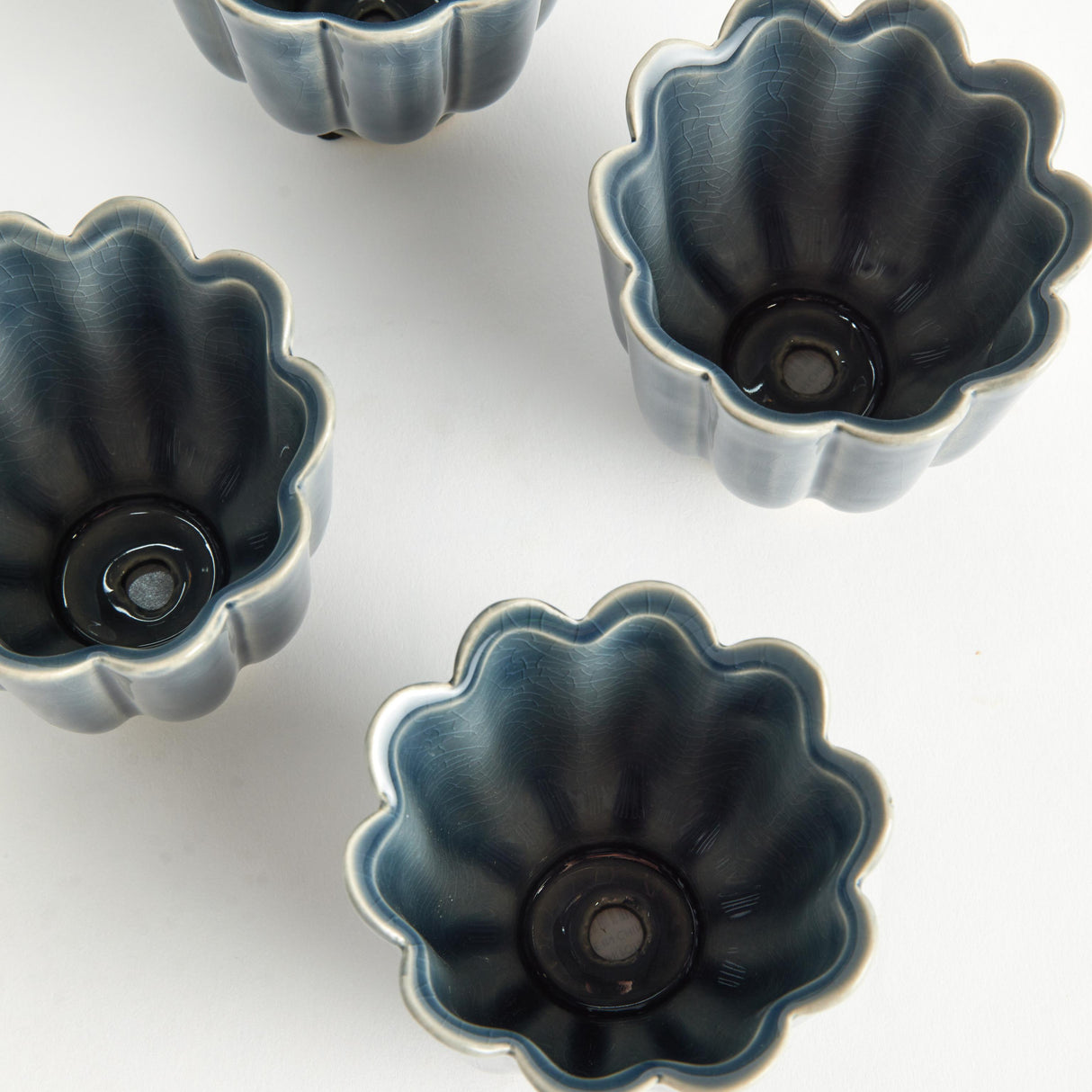 Napa Teal FREYA MINI POTS, SET OF 4
