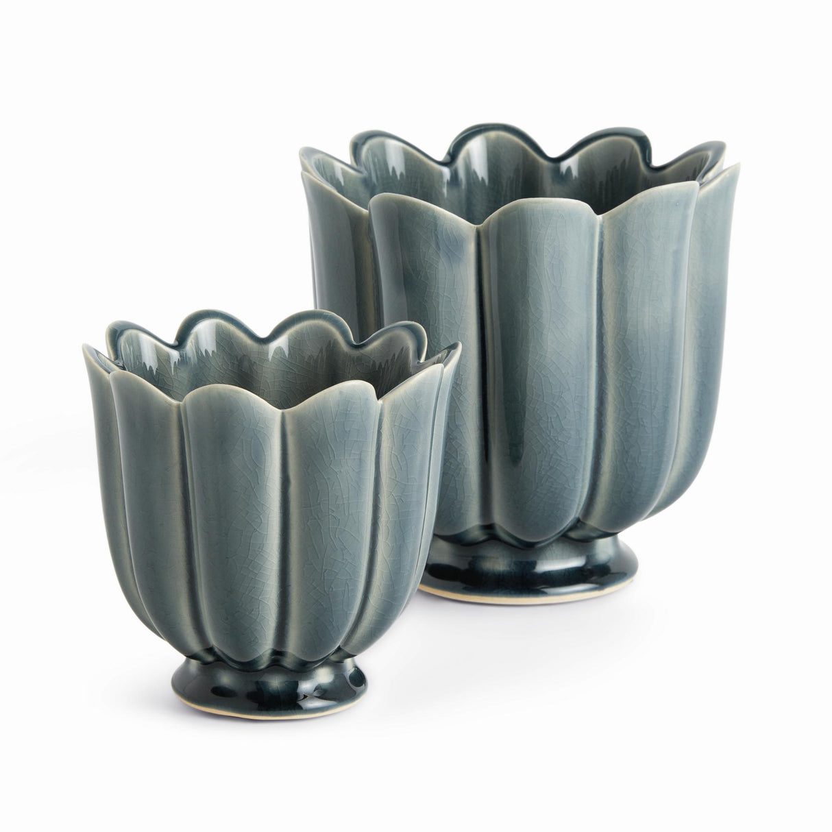 Napa Teal FREYA POTS, SET OF 2