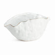 Napa White/Gold MACKENNA WIDE VASE LARGE