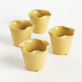 Napa Yellow LYDIA MINI POTS, SET OF 4
